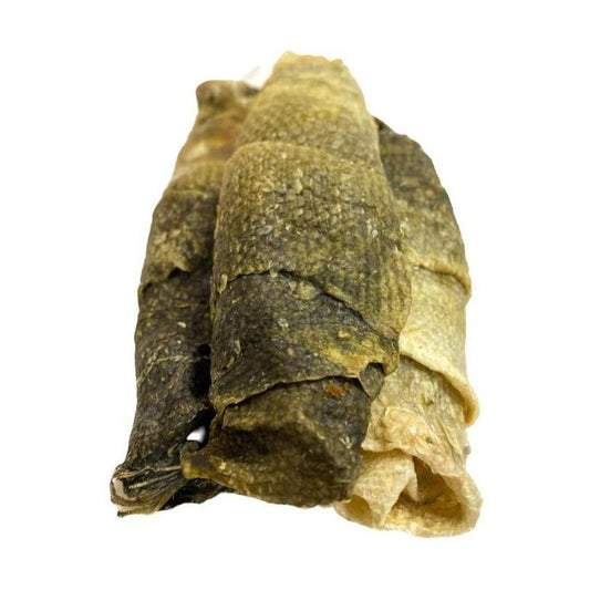 Natural Dog Treats - Cod Skin Rolls - Pack of 5