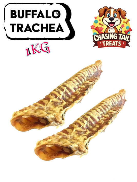 Natural Dog Treats - Buffalo Trachea - 1KG