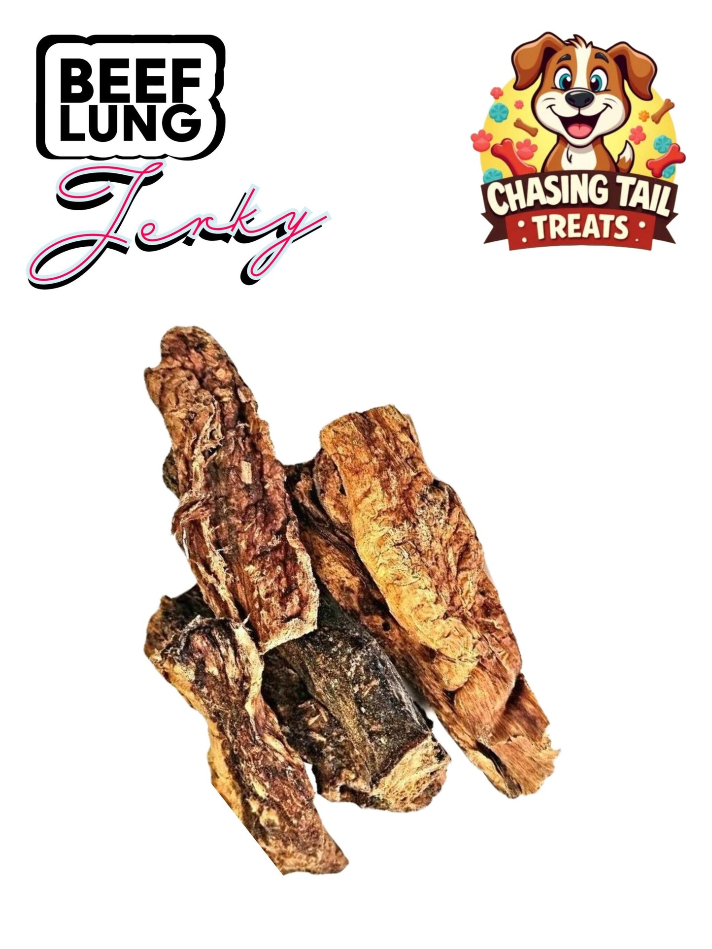 Natural Dog Treats - Dried Beef Jerky - 500G