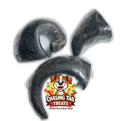 Natural Dog Treats - Buffalo Horns Meat Filled Small