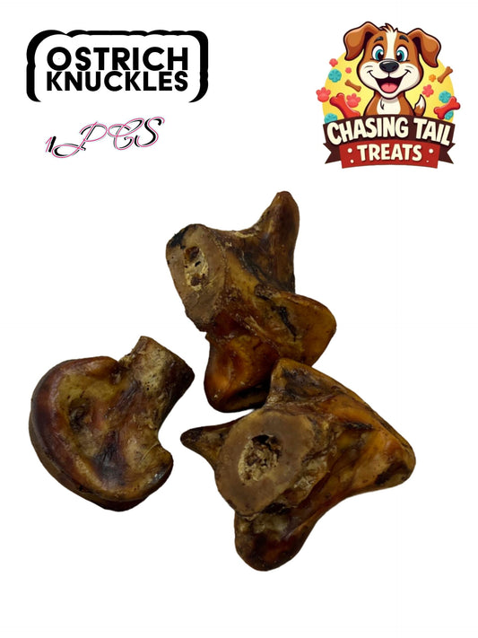 Natural Dog Treats - Ostrich Knuckles - 1PC