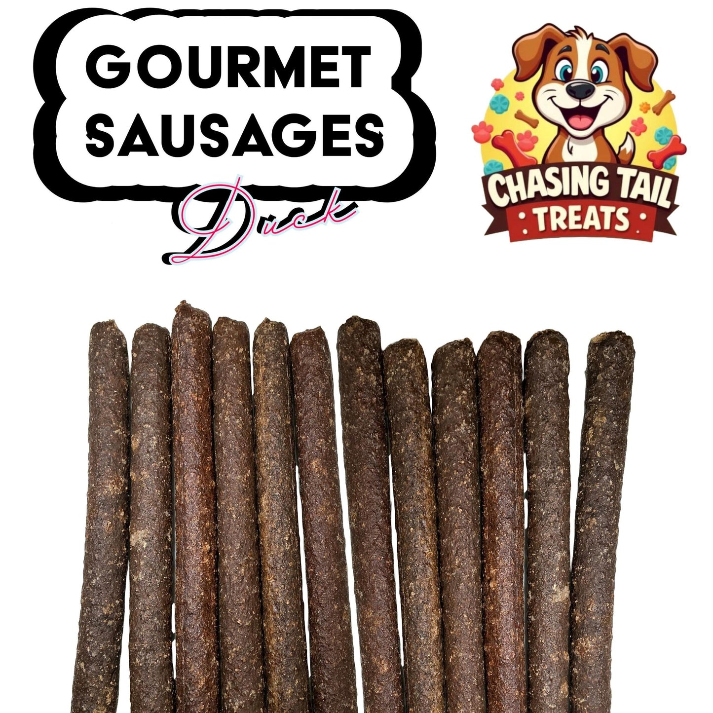 Natural Dog Treats - Gourmet Sticks - Long Sausages