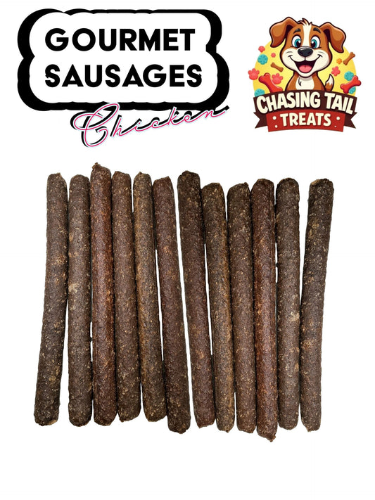 Natural Dog Treats - Gourmet Sticks - Long Sausages