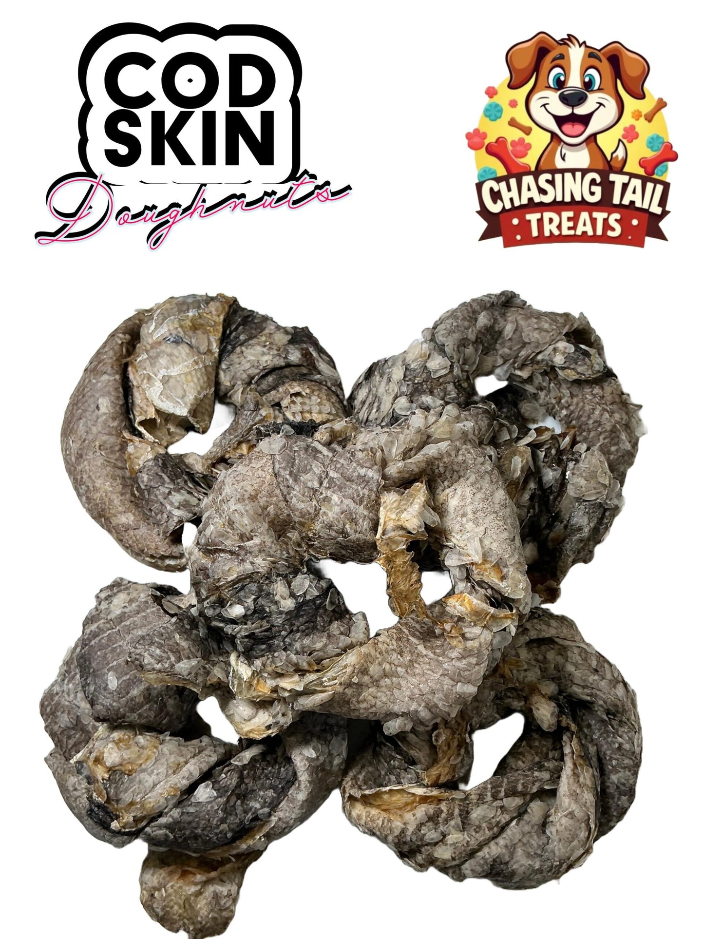 Natural Dog Treats - Cod Skin Doughnuts - 10PCS