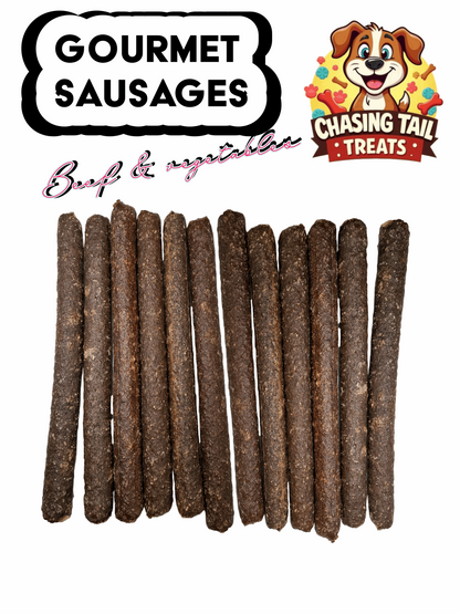 Natural Dog Treats - Gourmet Sticks - Long Sausages