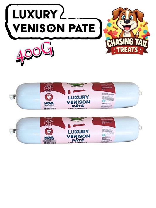Natural Dog Treats - Luxury Venison Pate - 400G
