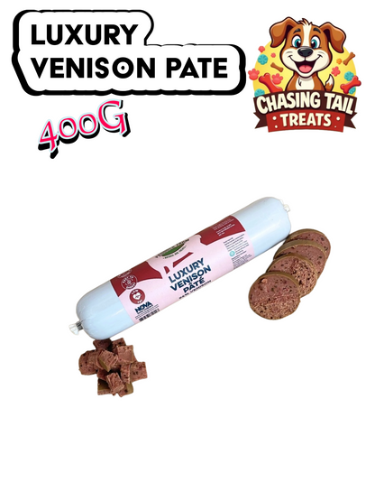 Natural Dog Treats - Luxury Venison Pate - 400G