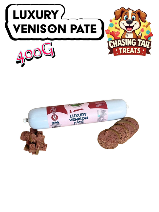 Natural Dog Treats - Luxury Venison Pate - 400G