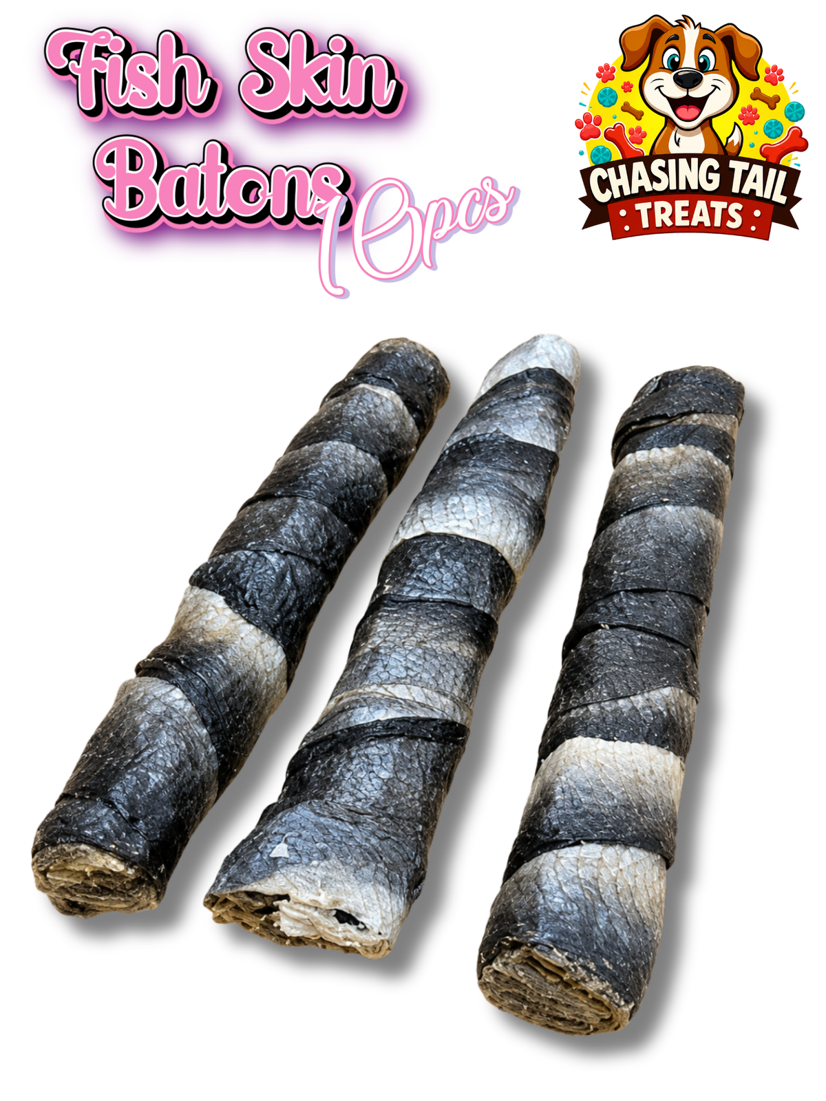 10 Fish Skin Batons