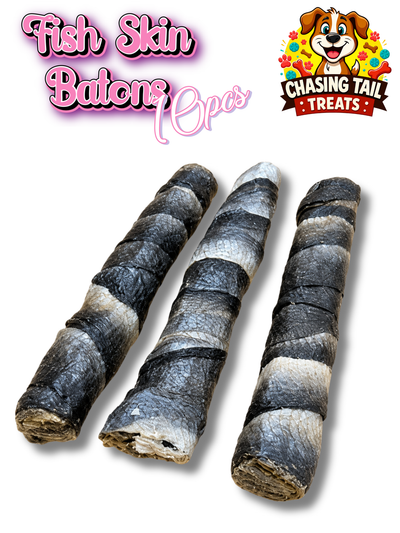 10 Fish Skin Batons