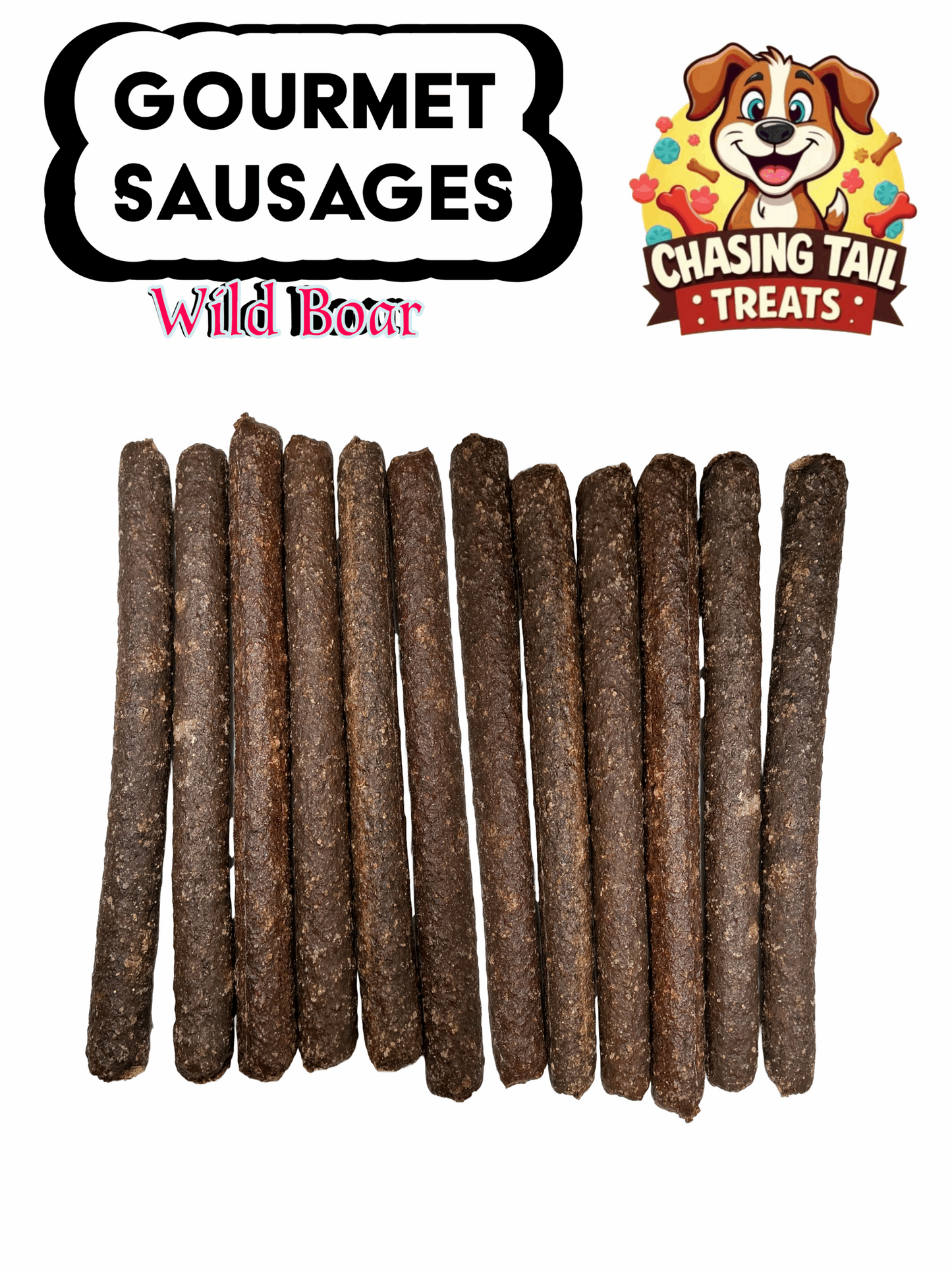 Natural Dog Treats - Gourmet Sticks - Long Sausages