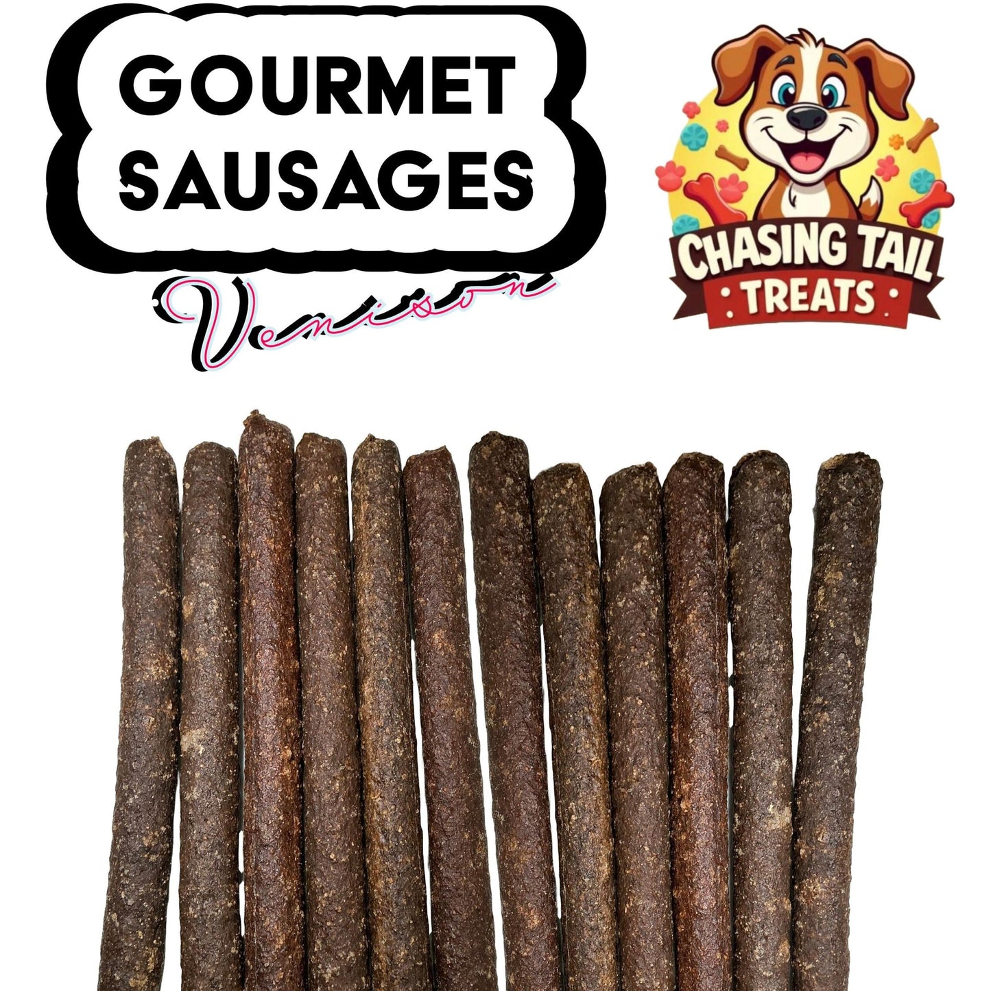 Natural Dog Treats - Gourmet Sticks - Long Sausages