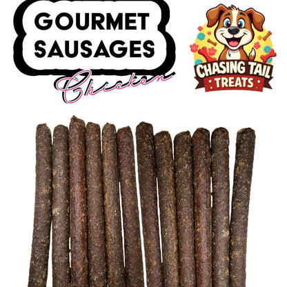 Natural Dog Treats - Gourmet Sticks - Long Sausages