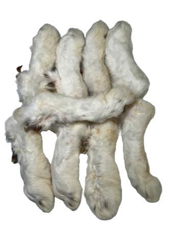 Natural Dog Treats - Rabbit Feet  - 1 KG