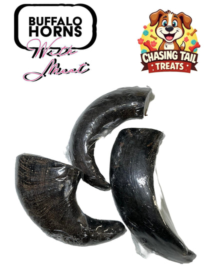 Natural Dog Treats - Buffalo Horns Meat Filled Small