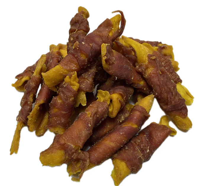 Mango chunks in ducks