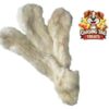 Natural Dog Treats - Rabbit Skin Rolls with Fur 50cm