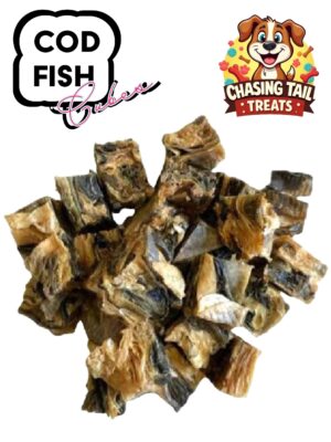 Natural Dog Treats - Fish Cubes 200G - Great Source of Vitamins and Omega-3 Fatty Acids