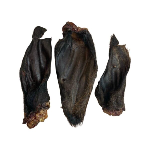 Natural Dog Treats - Hairy Buffalo Ears - 10PCS