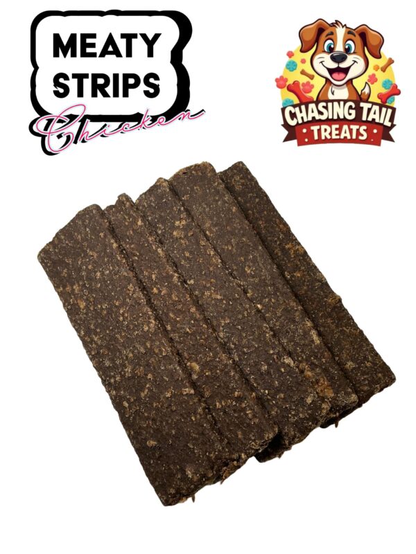 Natural Dog Treats - Gourmet Meaty Strips - 5pcs
