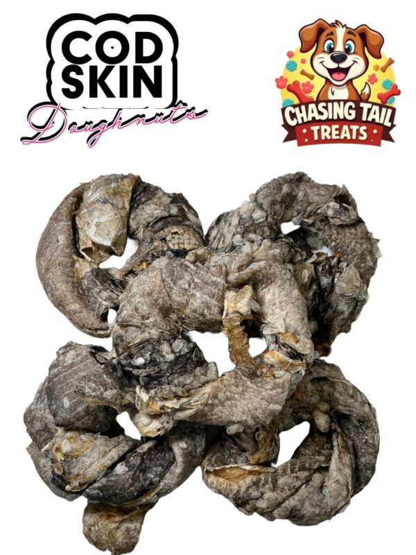 Natural Dog Treats - Cod Skin Doughnuts - 10PCS