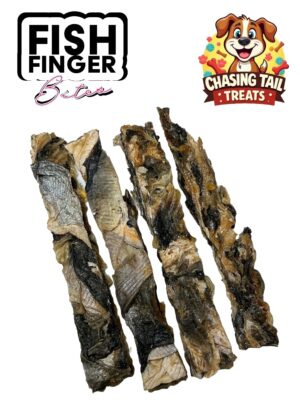 Natural Dog Treats  - Fish Finger Bites - Pack of 5