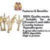 Natural Dog Treats -Chicken Feet Puffed - 500g