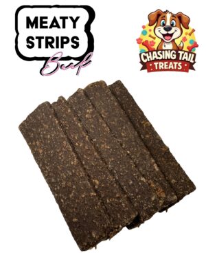 Natural Dog Treats - Gourmet Meaty Strips - 5pcs