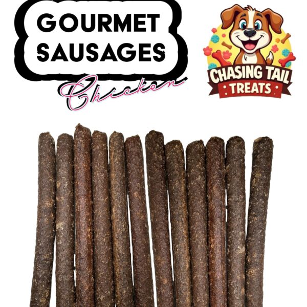Natural Dog Treats - Gourmet Sticks - Long Sausages