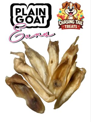 Natural  Dog  Treats  -  Plain  Goat  Ears