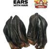 Natural Dog Treats - Hairy Buffalo Ears - 10PCS