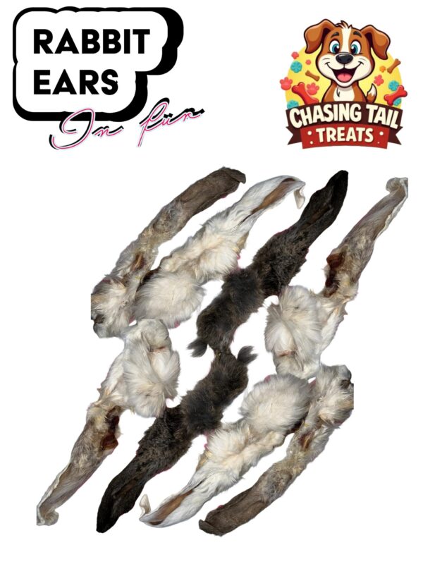 Natural Dog Treats - Hairy Rabbit Ears - SIngle/500g/1KG