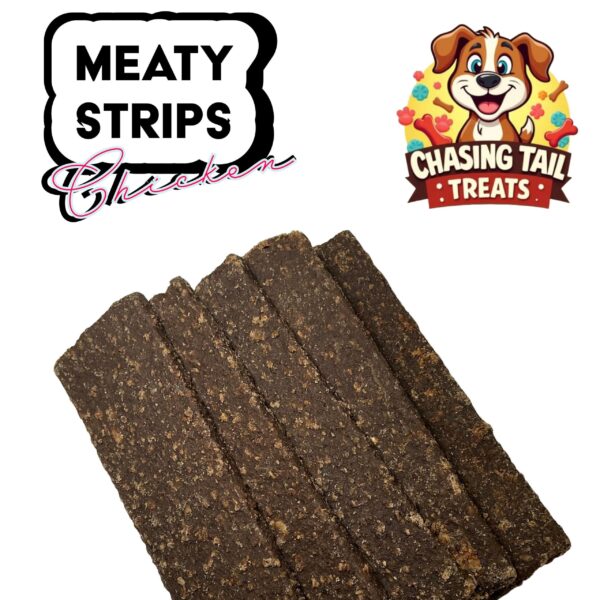Natural Dog Treats - Gourmet Meaty Strips - 5pcs