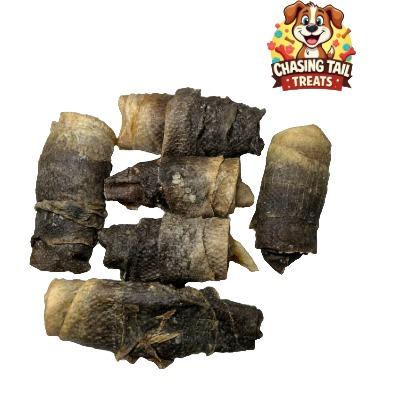Natural Dog Treats - Cod Skin Rolls - Pack of 5