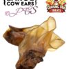 Natural Dog Treats  - Large Cow Ears - no fur - 10PCS