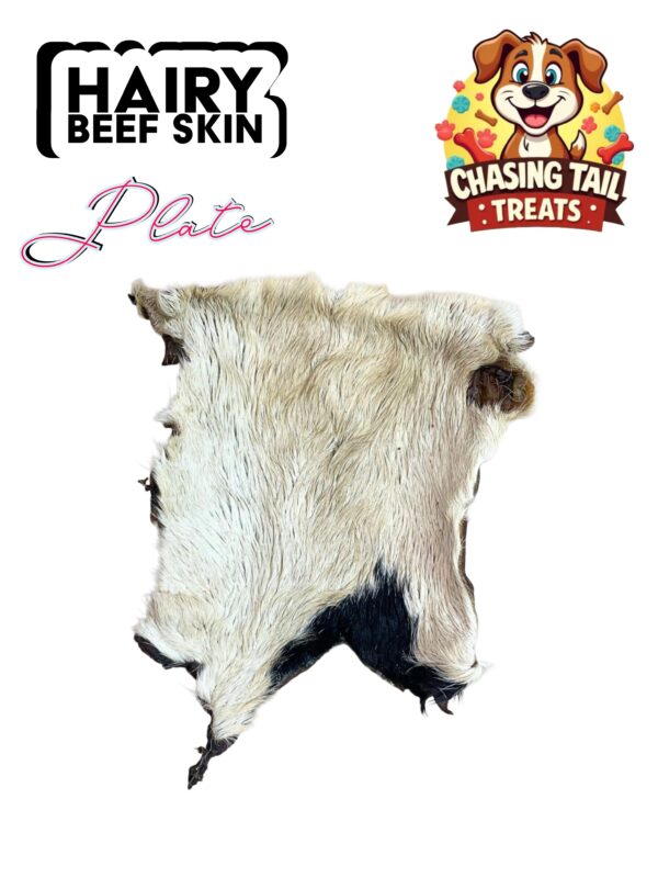 Natural Dog Treat - Hairy Beef Skin Plate